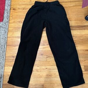 AthleTech Men's Black Fleece Joggers/Sweatpants - Size S Cargo Pocket